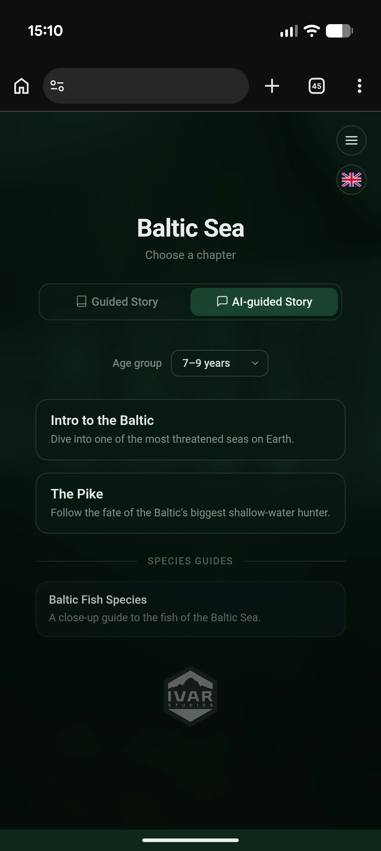 The Baltic Sea expedition running on mobile - AI-guided underwater exploration