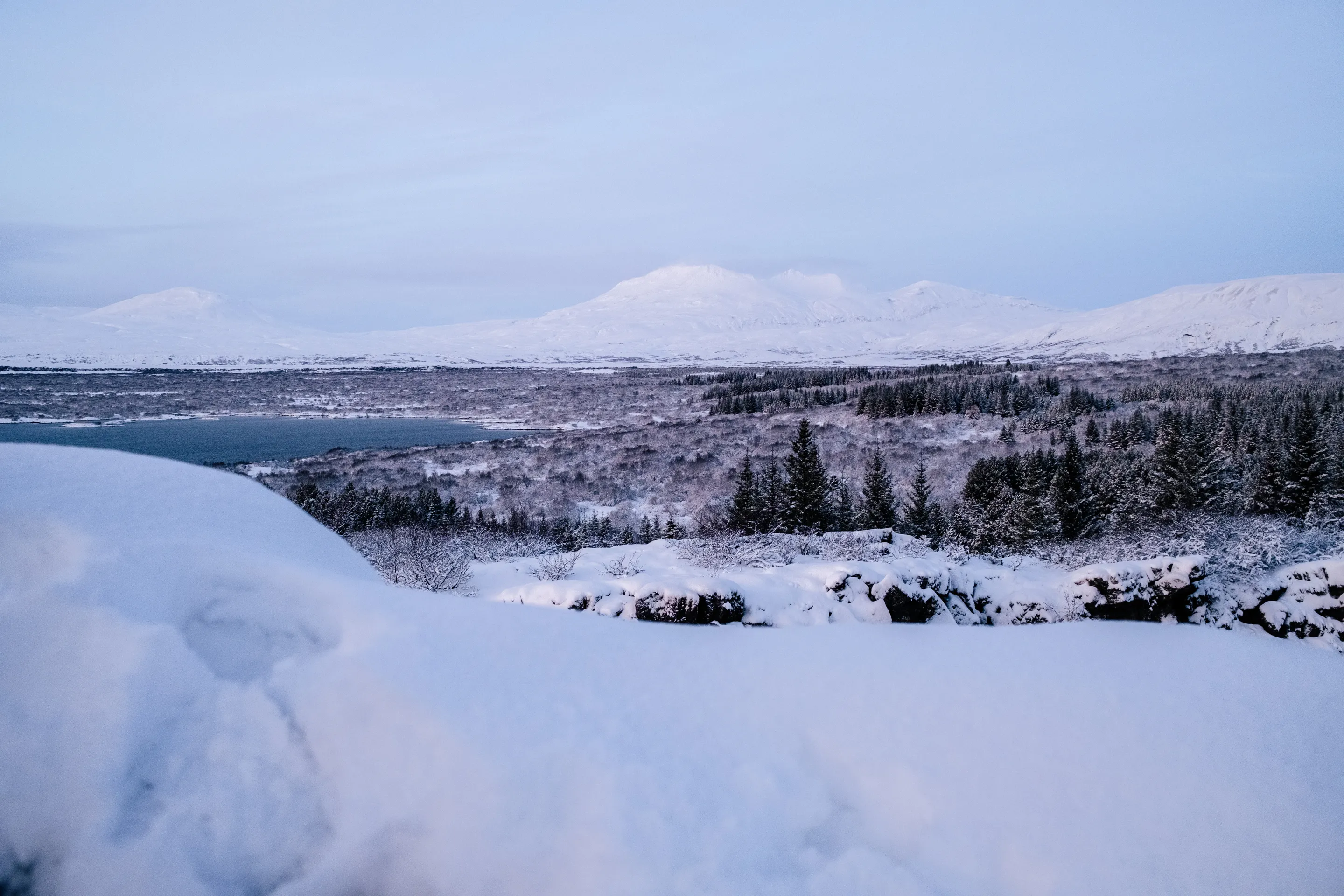 On location at Thingvellir National Park during field production