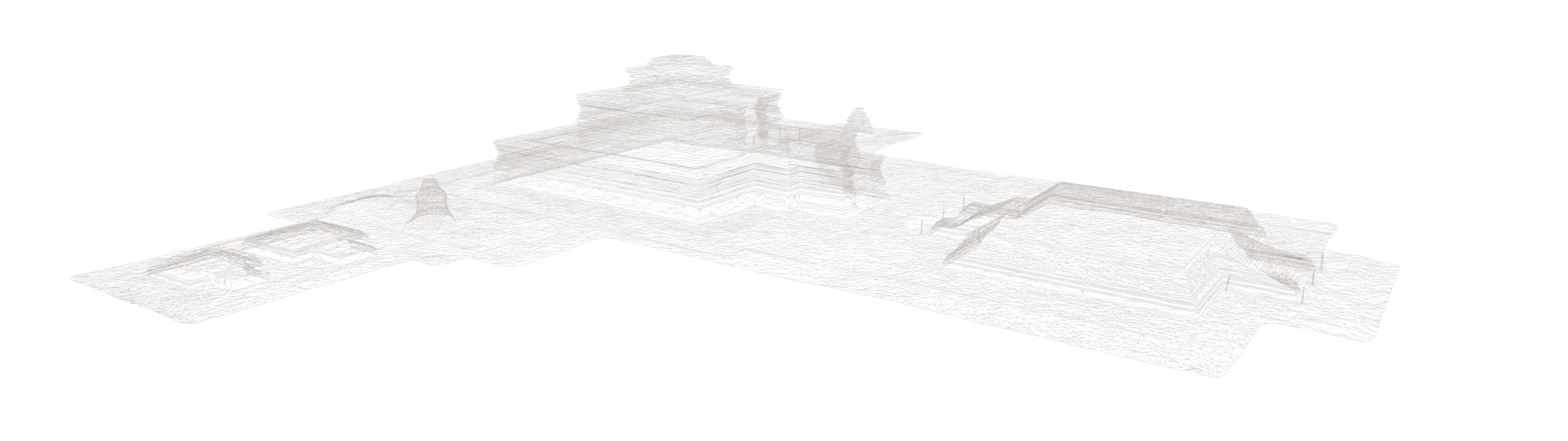 Photogrammetry workflow visualization of the temple reconstruction