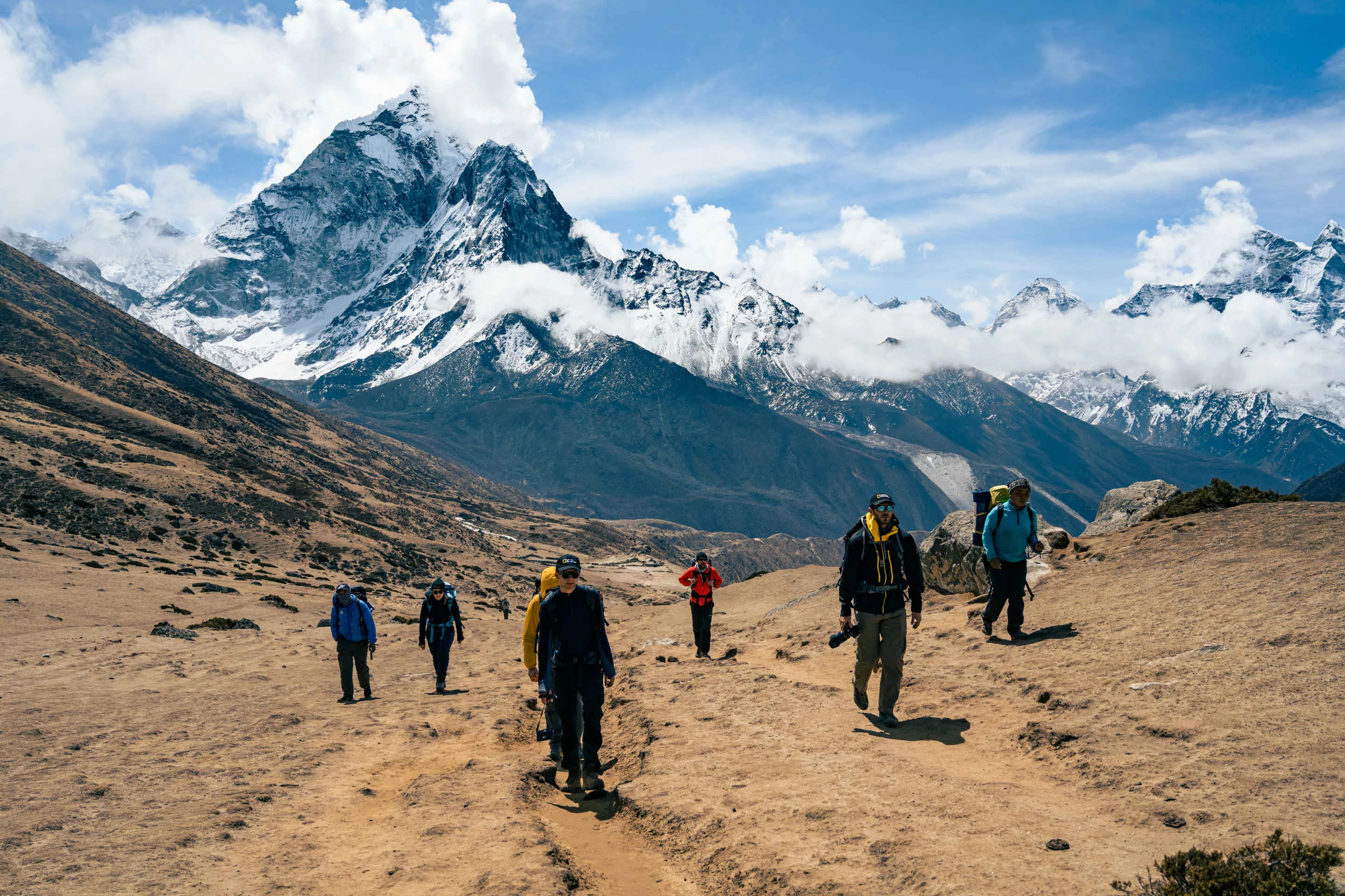 Glaciologists at work during the Perpetual Planet Expedition