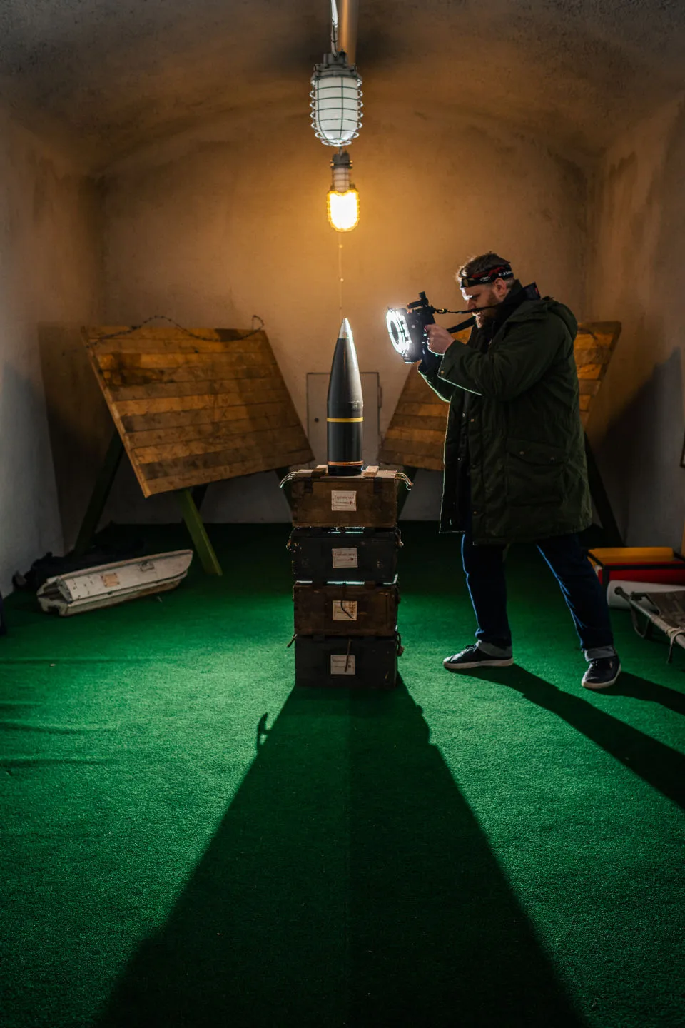On-site photography inside the abandoned Fort Victoria
