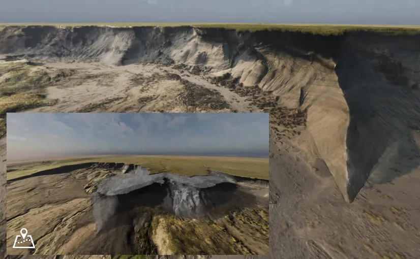 Arktiskt landskap på Herschel Island